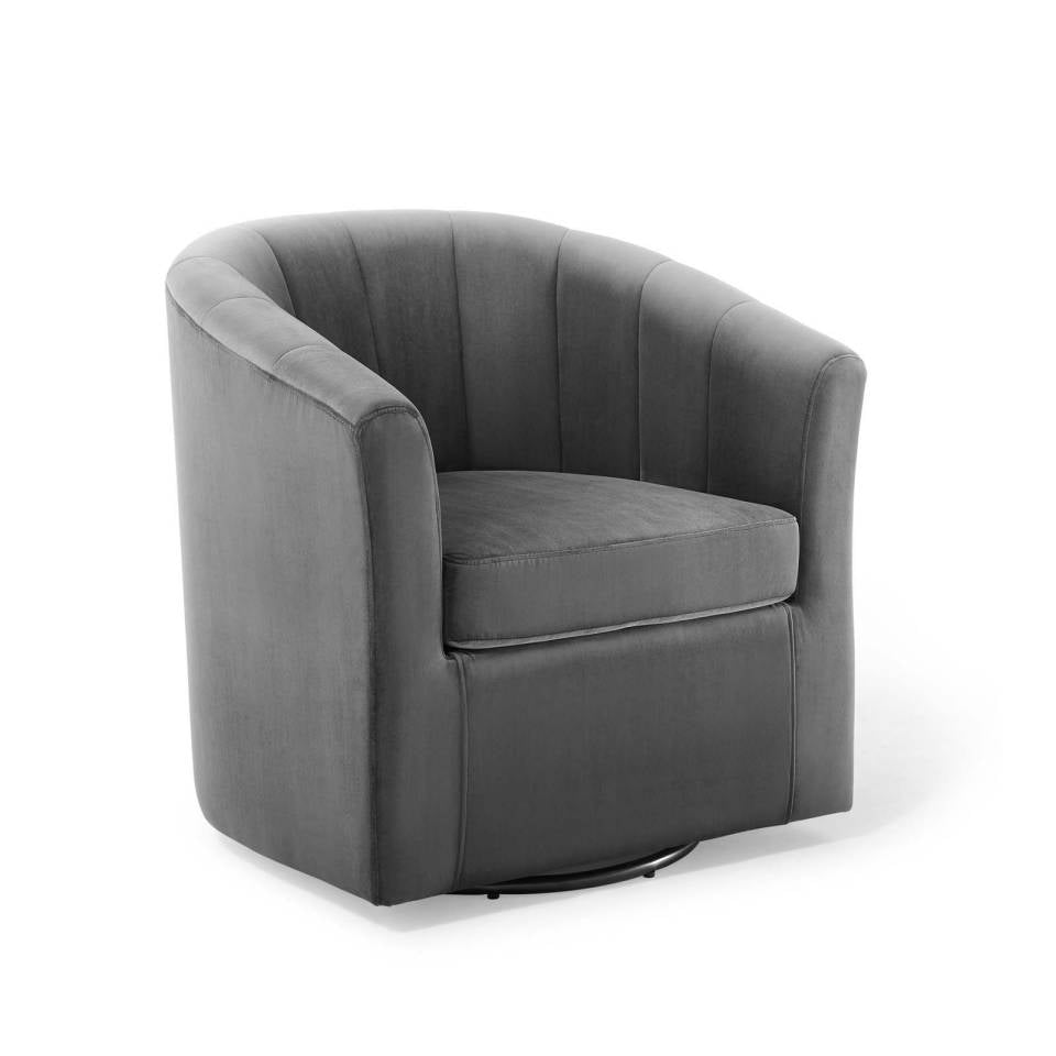 Modway Prospect Performance Velvet Swivel Armchair | Armchairs | Modishstore
