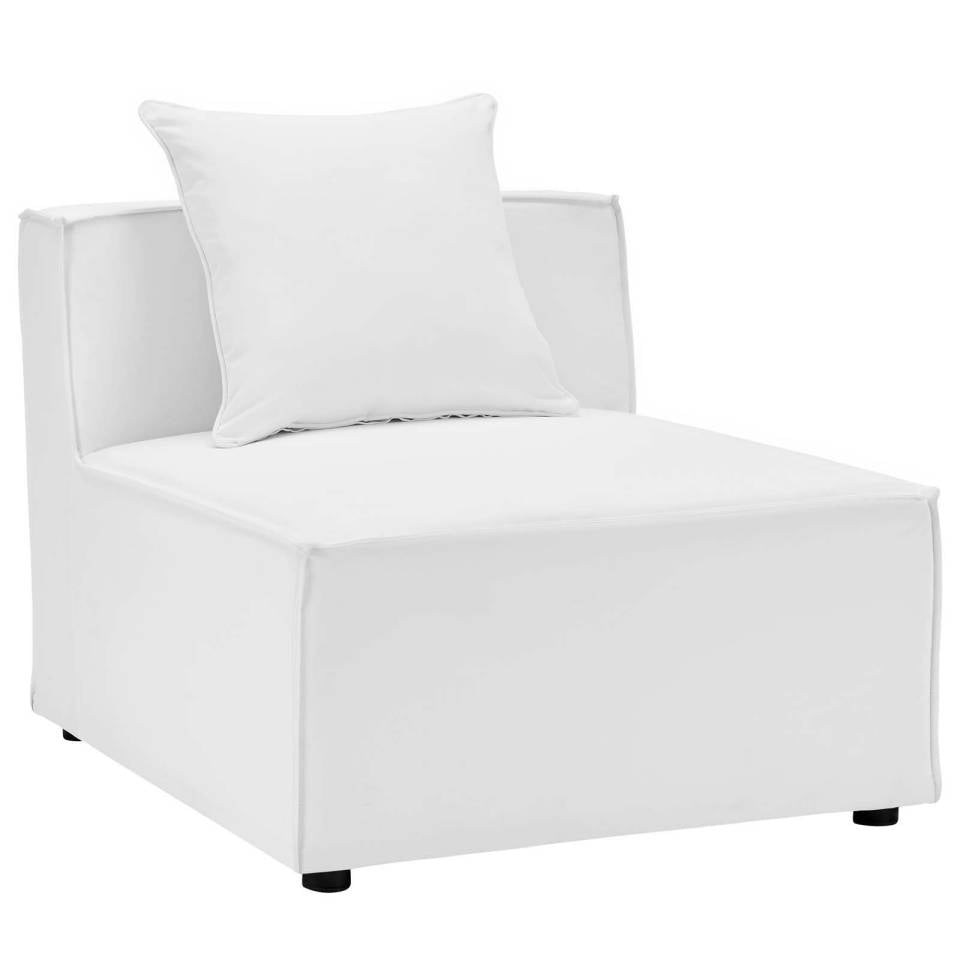 Modway Saybrook Outdoor Patio Upholstered Sectional Sofa Armless Chair | Outdoor Sofas, Loveseats & Sectionals | Modishstore-4