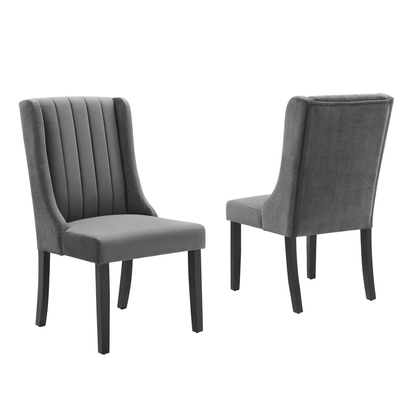 Modway Renew Parsons Performance Velvet Dining Side Chairs - Set of 2 | Dining Chairs | Modishstore