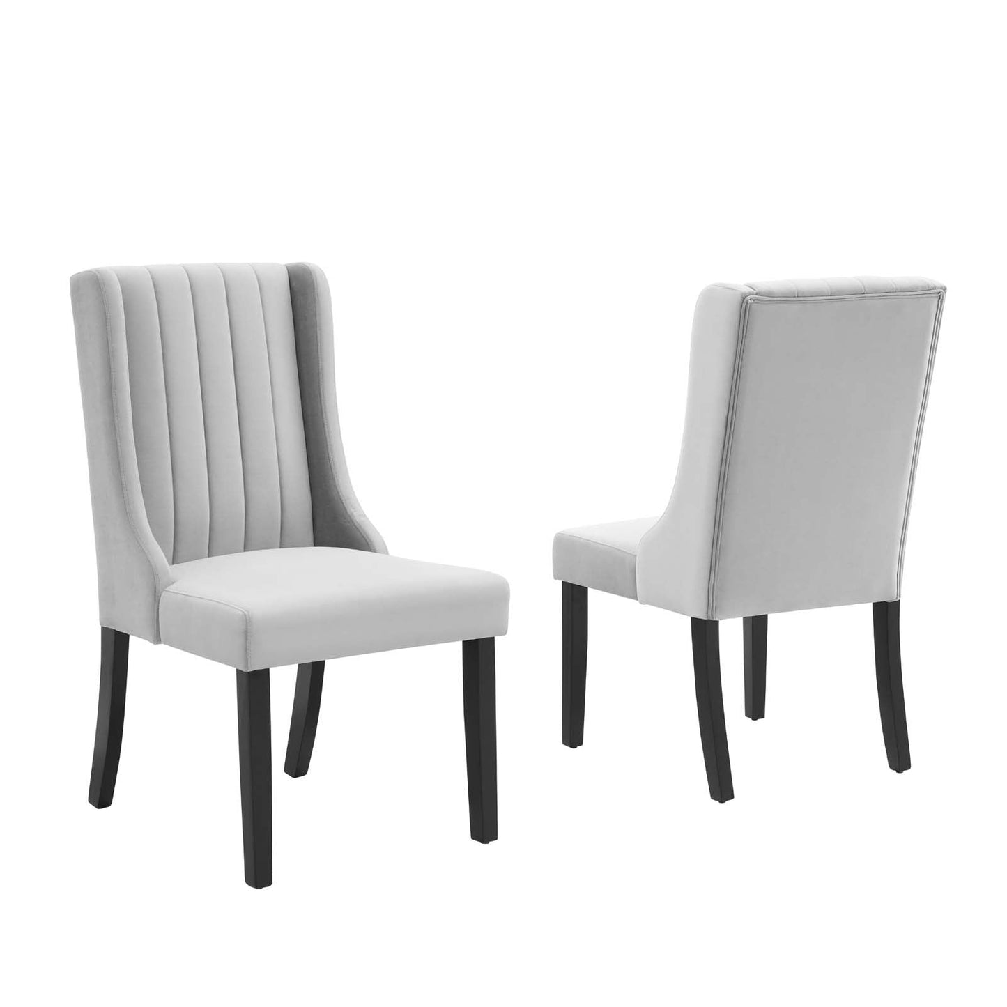 Modway Renew Parsons Performance Velvet Dining Side Chairs - Set of 2 | Dining Chairs | Modishstore-2