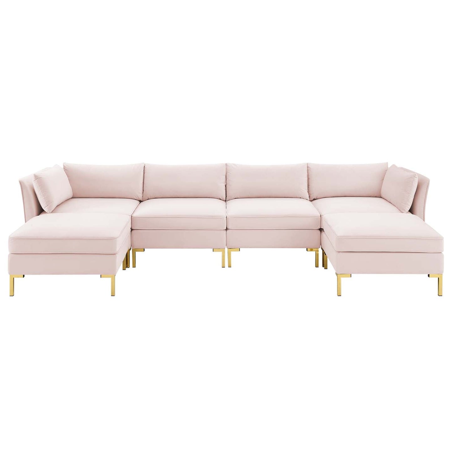 Modway Ardent 6-Piece Performance Velvet Sectional Sofa | Sofas |