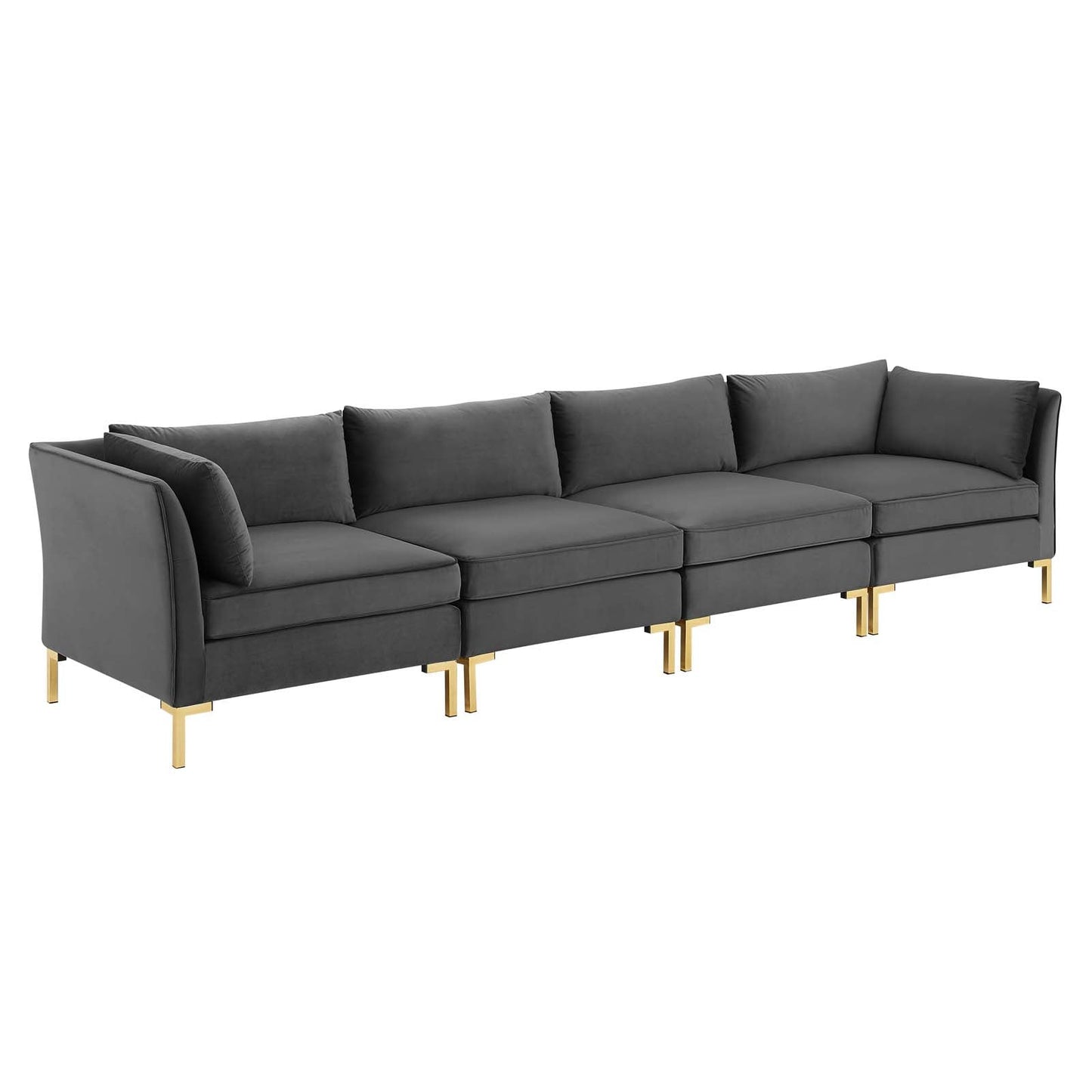 Modway Ardent 4-Seater Performance Velvet Sofa | Sofas