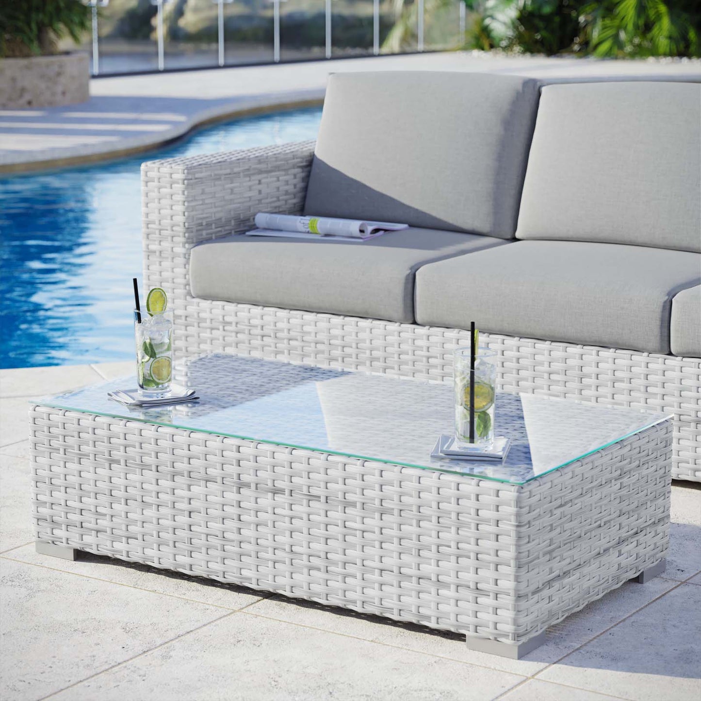 Modway Convene Outdoor Patio Coffee Table | Coffee Tables
