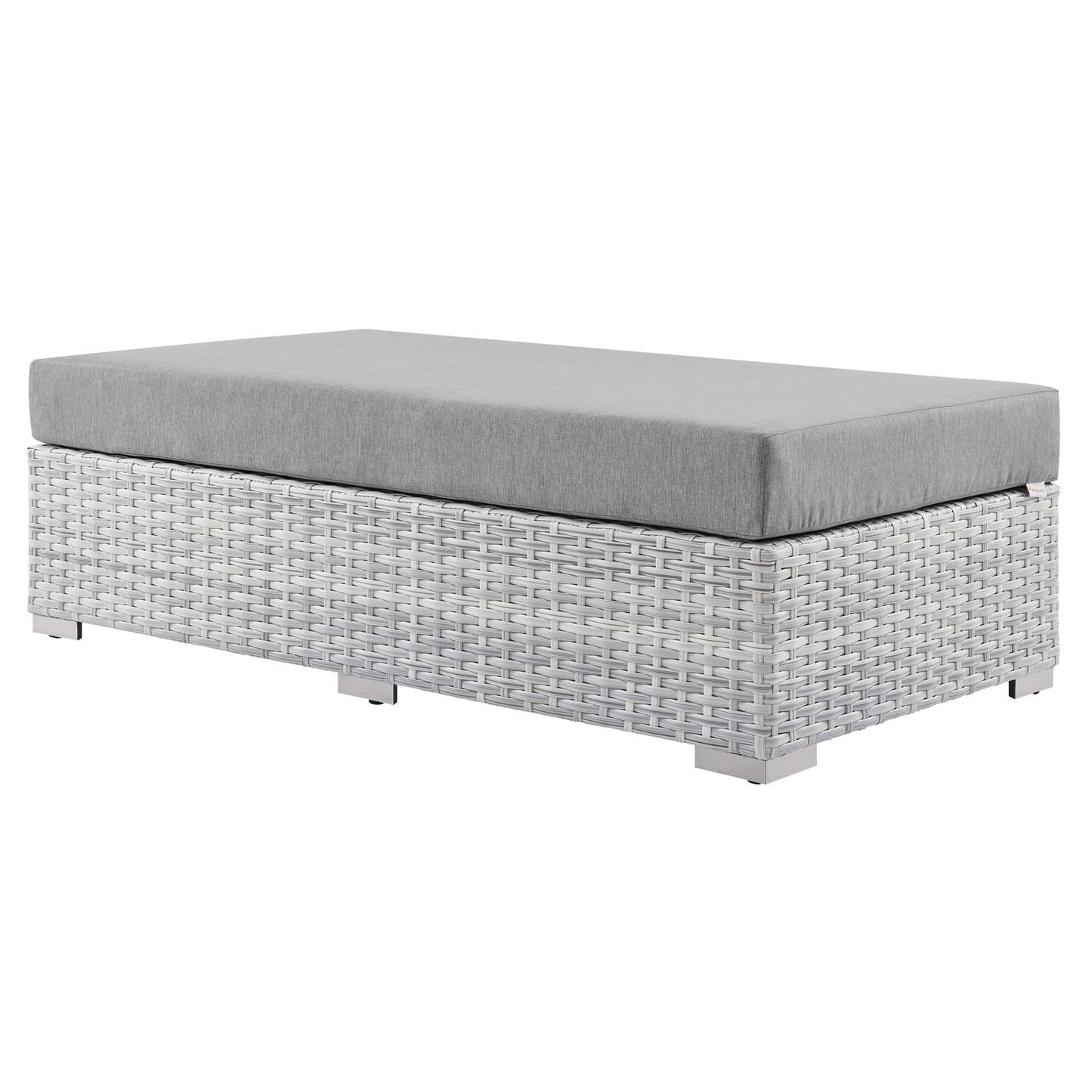 Modway Convene Outdoor Patio Rectangular Ottoman | Outdoor Ottoman |
