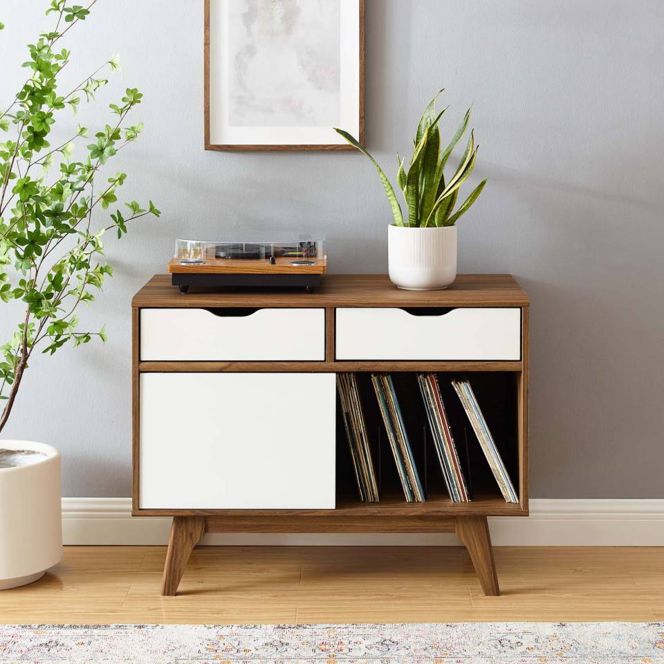 Modway Envision Vinyl Record Display Stand | Stands