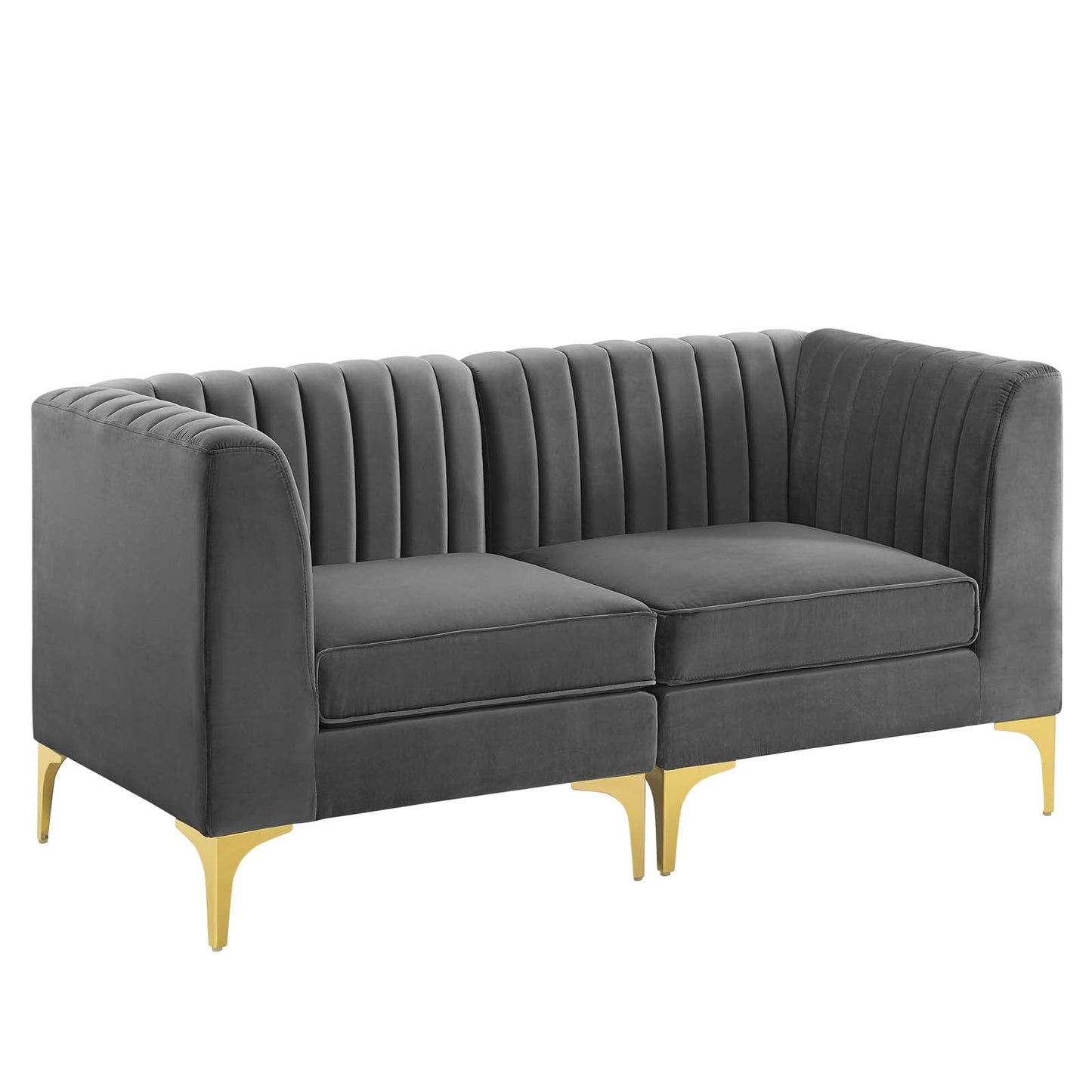 Modway Triumph Channel Tufted Performance Velvet Loveseat | Loveseats | Modishstore
