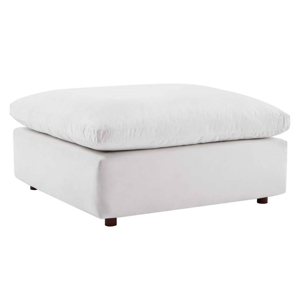 Modway Commix Down Filled Overstuffed Performance Velvet Ottoman | Ottomans |
