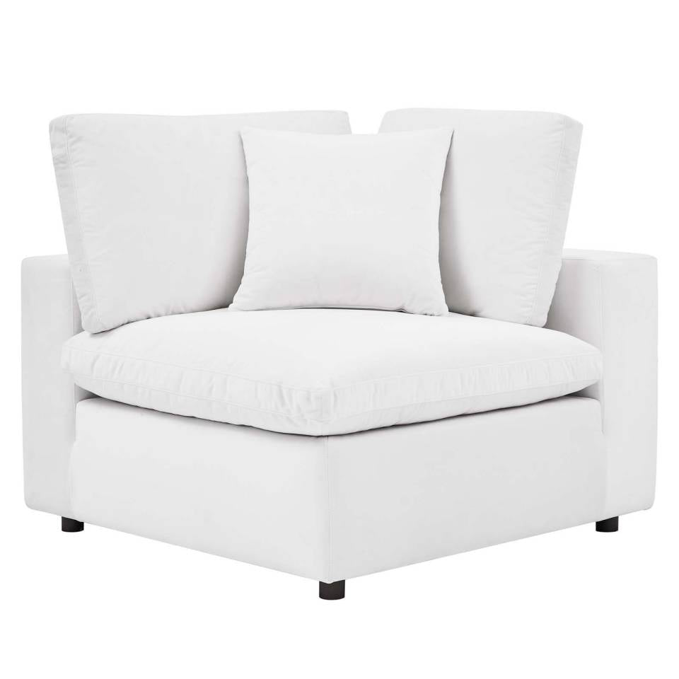 Modway Commix Down Filled Overstuffed Performance Velvet Corner Chair | Chairs & Recliners |