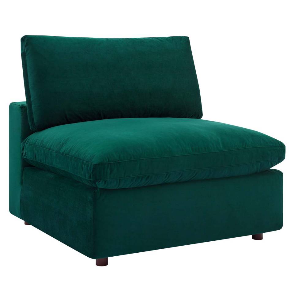 Modway Commix Down Filled Overstuffed Performance Velvet Armless Chair | Chairs & Recliners |