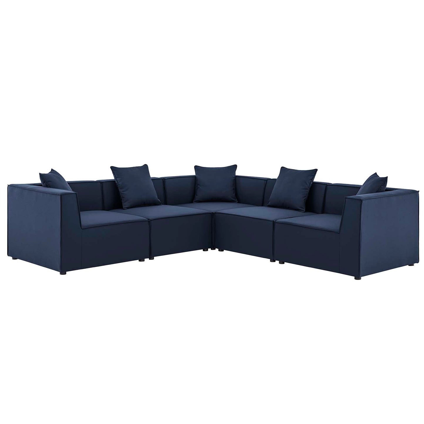 Saybrook Outdoor Patio Upholstered 5-Piece Sectional Sofa By Modway | Outdoor Patio | Modishstore-2