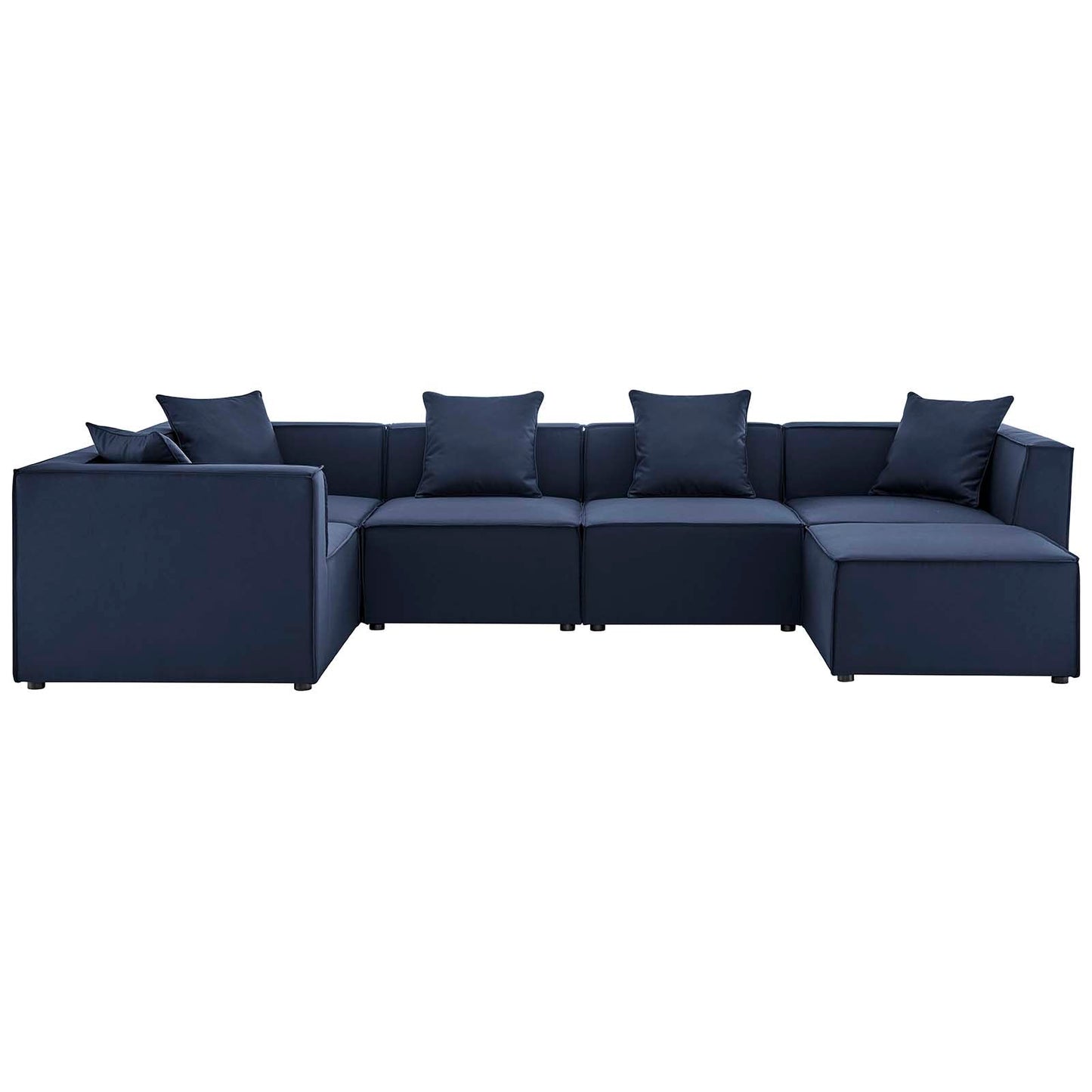 Modway Saybrook Outdoor Patio Upholstered 6-Piece Sectional Sofa | Outdoor Sofas, Loveseats & Sectionals | Modishstore-2