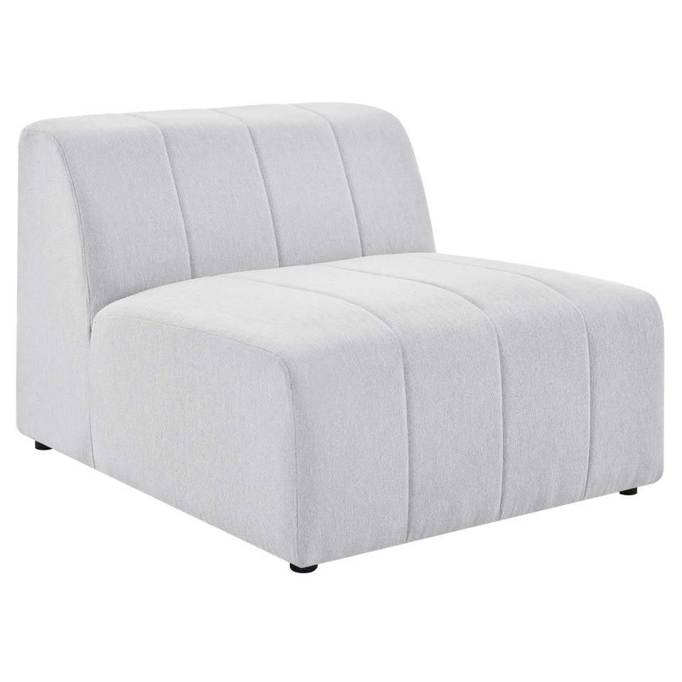 Modway Bartlett Upholstered Fabric Armless Chair | Chairs & Recliners