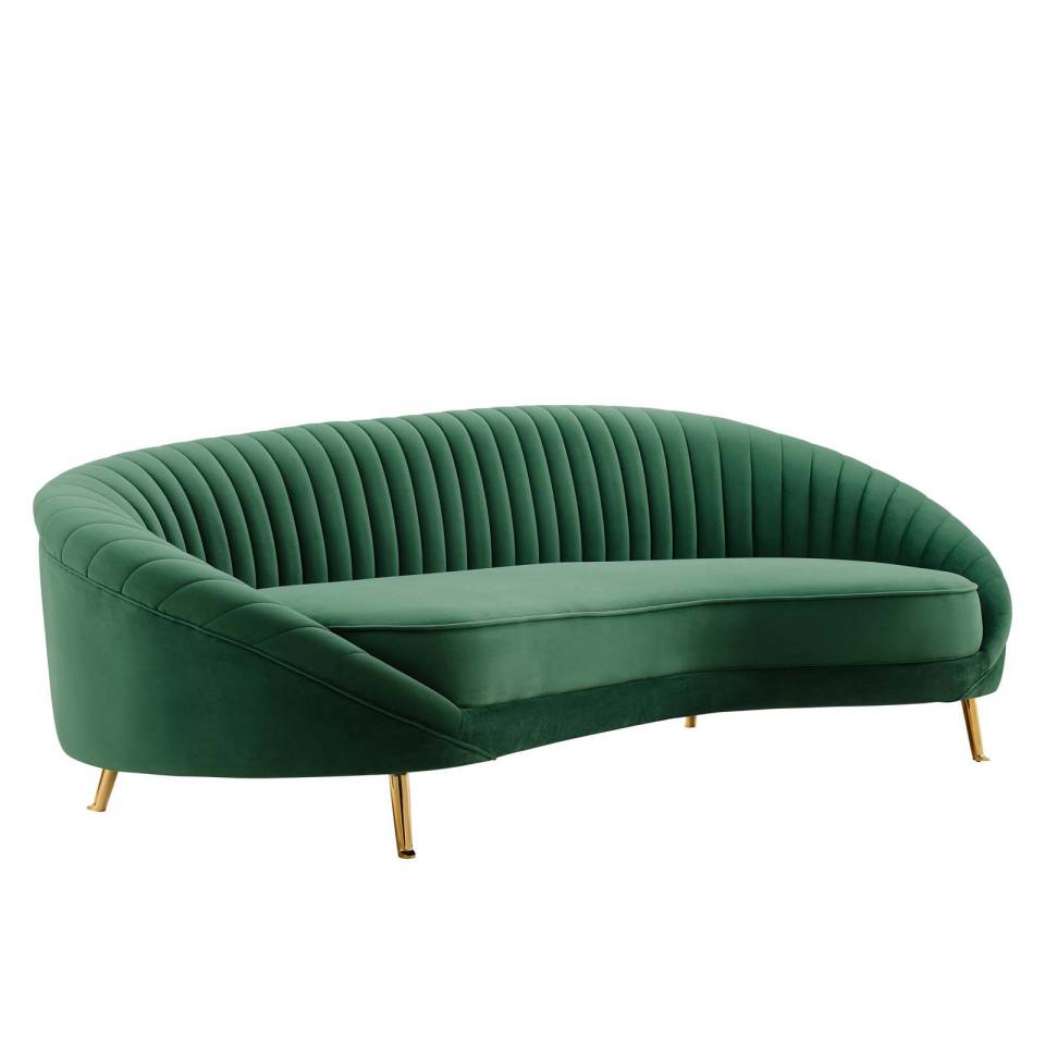 Modway Camber Channel Tufted Performance Velvet Sofa | Sofas |