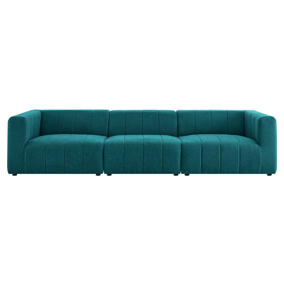 Modway Bartlett Upholstered Fabric Upholstered Fabric 3-Piece Sofa | Sofas |