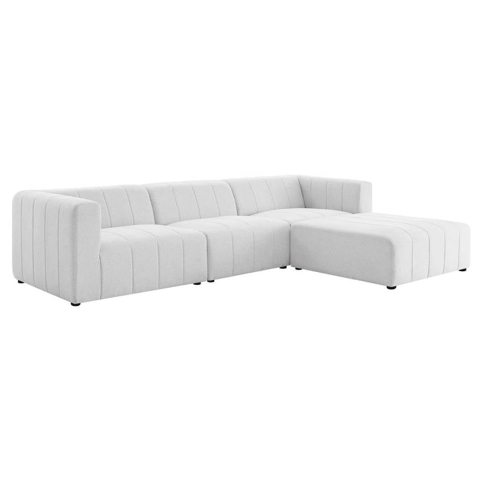 Modway Bartlett Upholstered Fabric Upholstered Fabric 4-Piece Sectional Sofa | Sofas