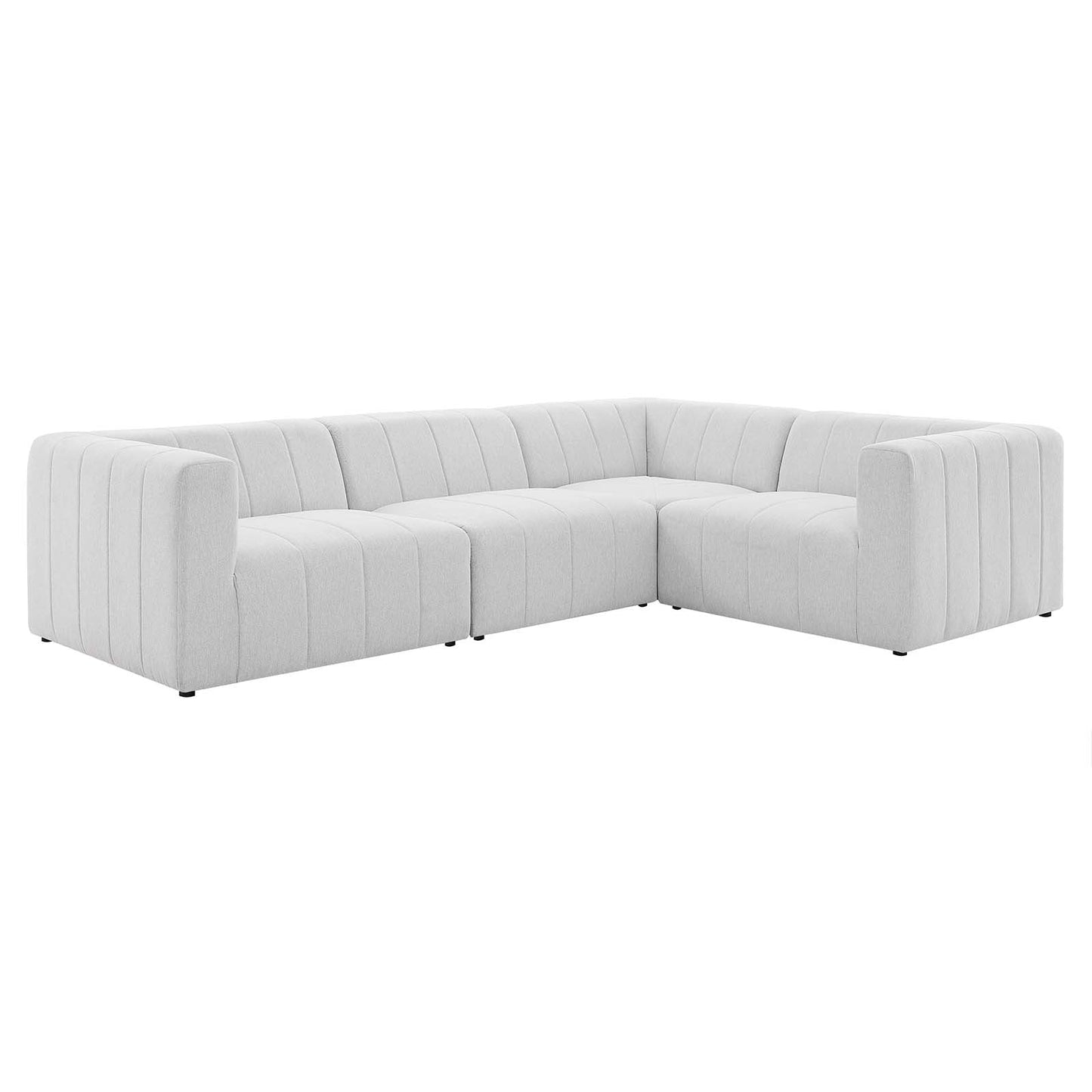 Modway Bartlett Upholstered Fabric 4-Piece Sectional Sofa | Sofas |