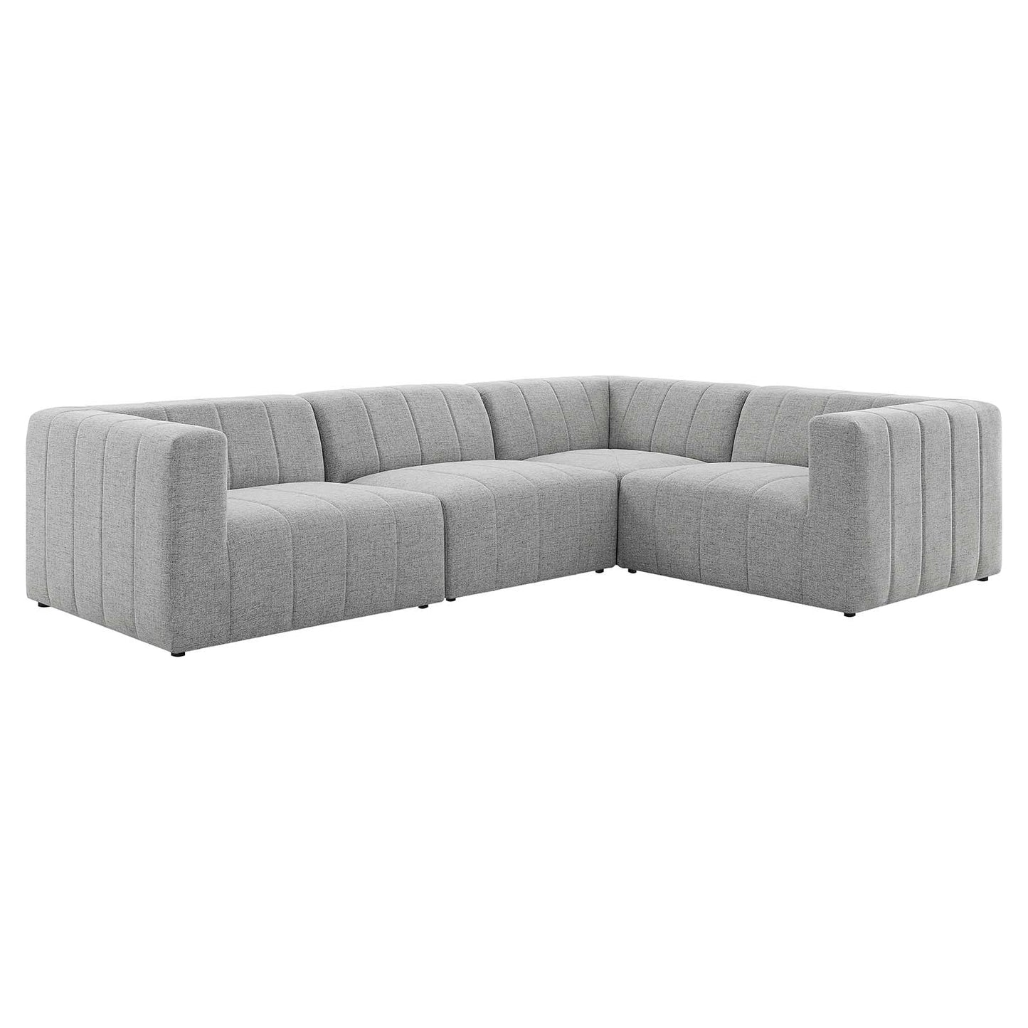Modway Bartlett Upholstered Fabric 4-Piece Sectional Sofa | Sofas |