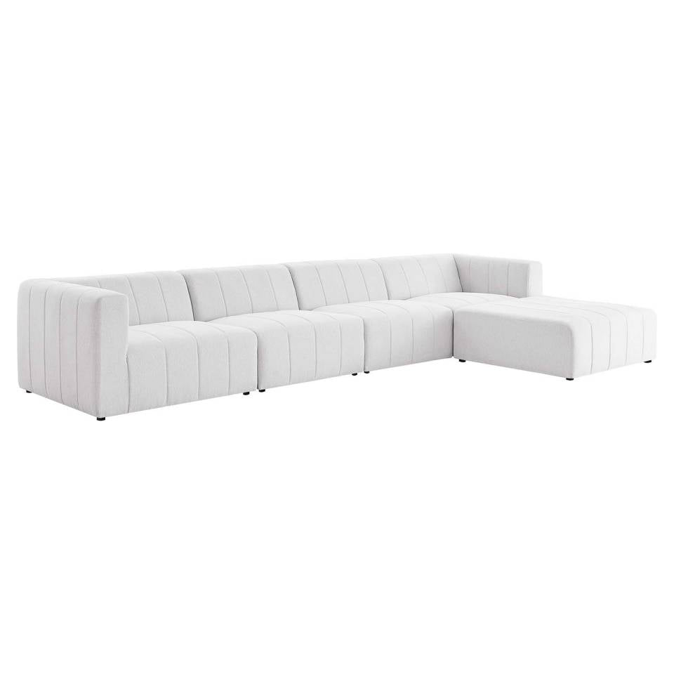 Modway Bartlett Upholstered Fabric Upholstered Fabric 5-Piece Sectional Sofa | Sofas