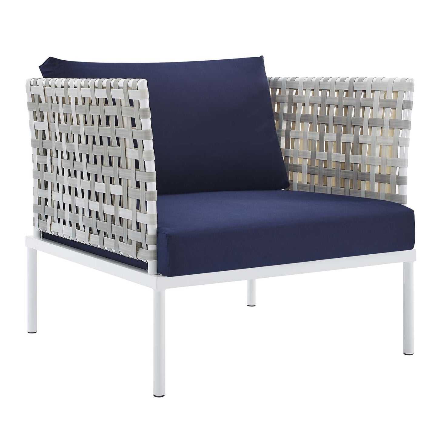 Harmony Sunbrella® Basket Weave Outdoor Patio Aluminum Armchair By Modway | Outdoor Chairs |