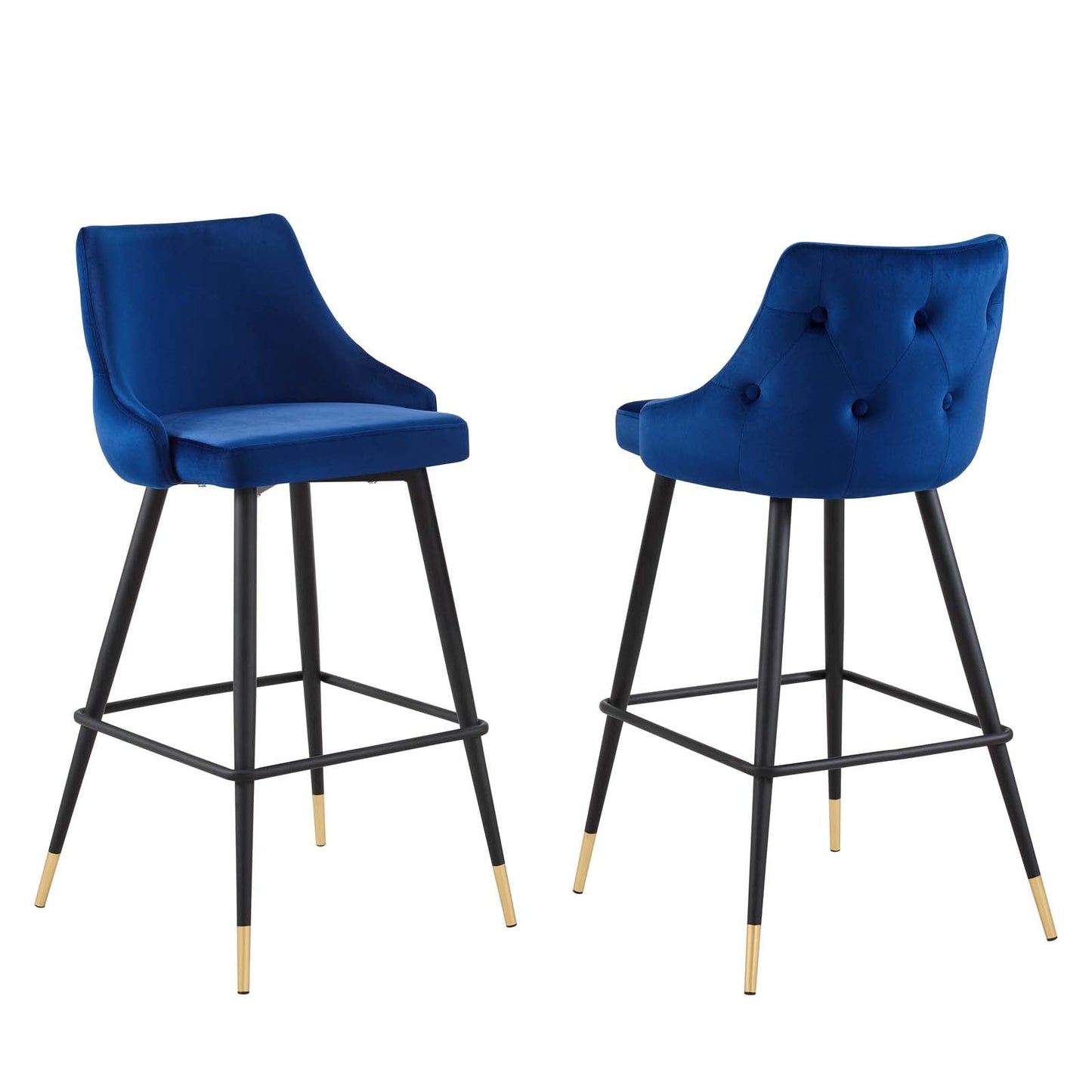 Adorn Performance Velvet Bar Stool Set of 2 By Modway - EEI-4595 | Bar Stools - 2