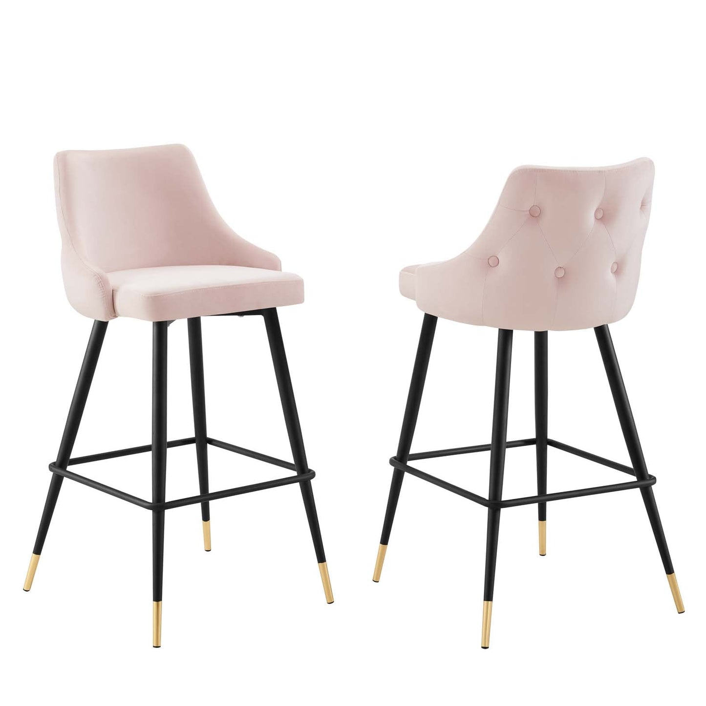 Adorn Performance Velvet Bar Stool Set of 2 By Modway - EEI-4595 | Bar Stools - 3