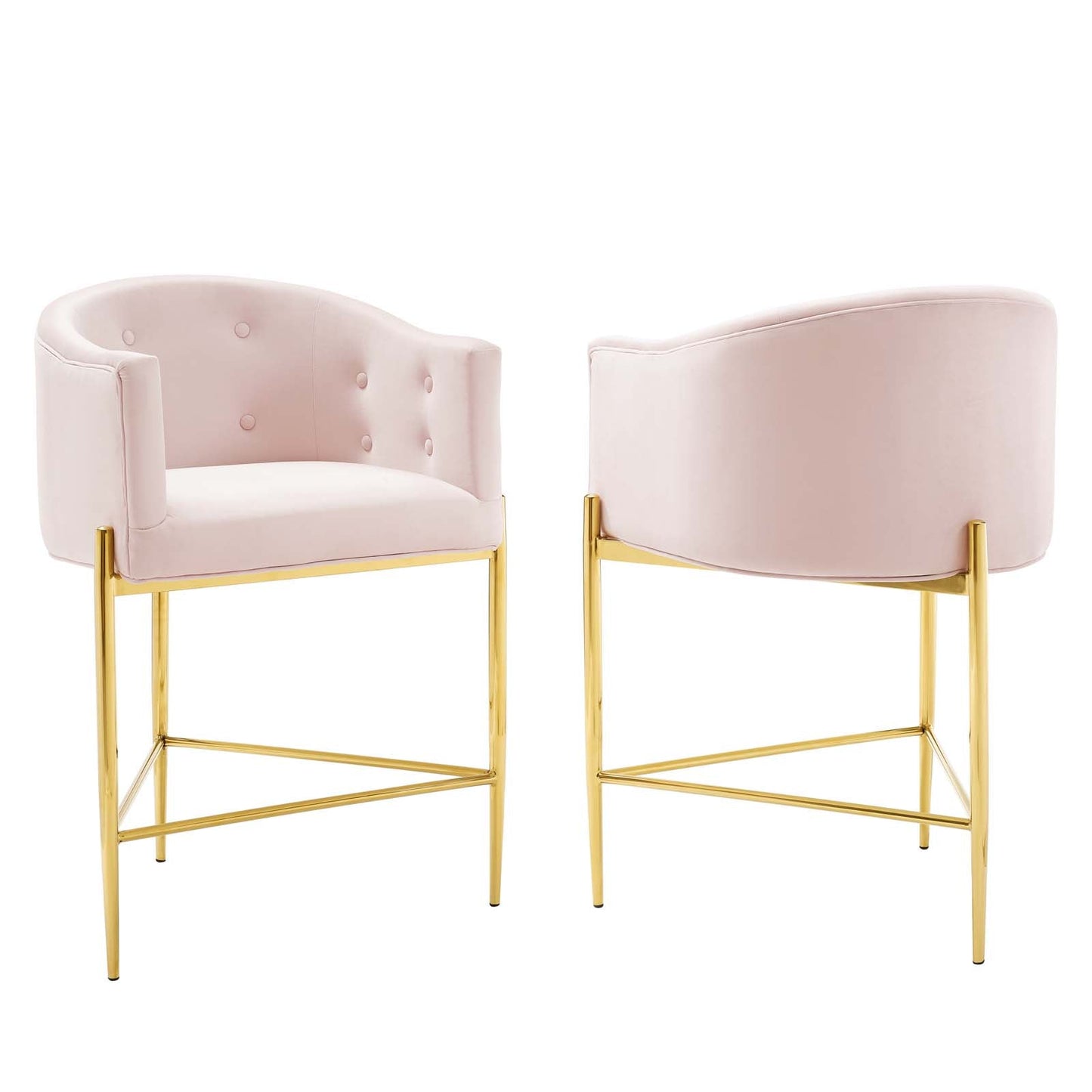 Savour Tufted Performance Velvet Counter Stool Set of 2 By Modway - EEI-4596 | Counter Stools | Modishstore - 3