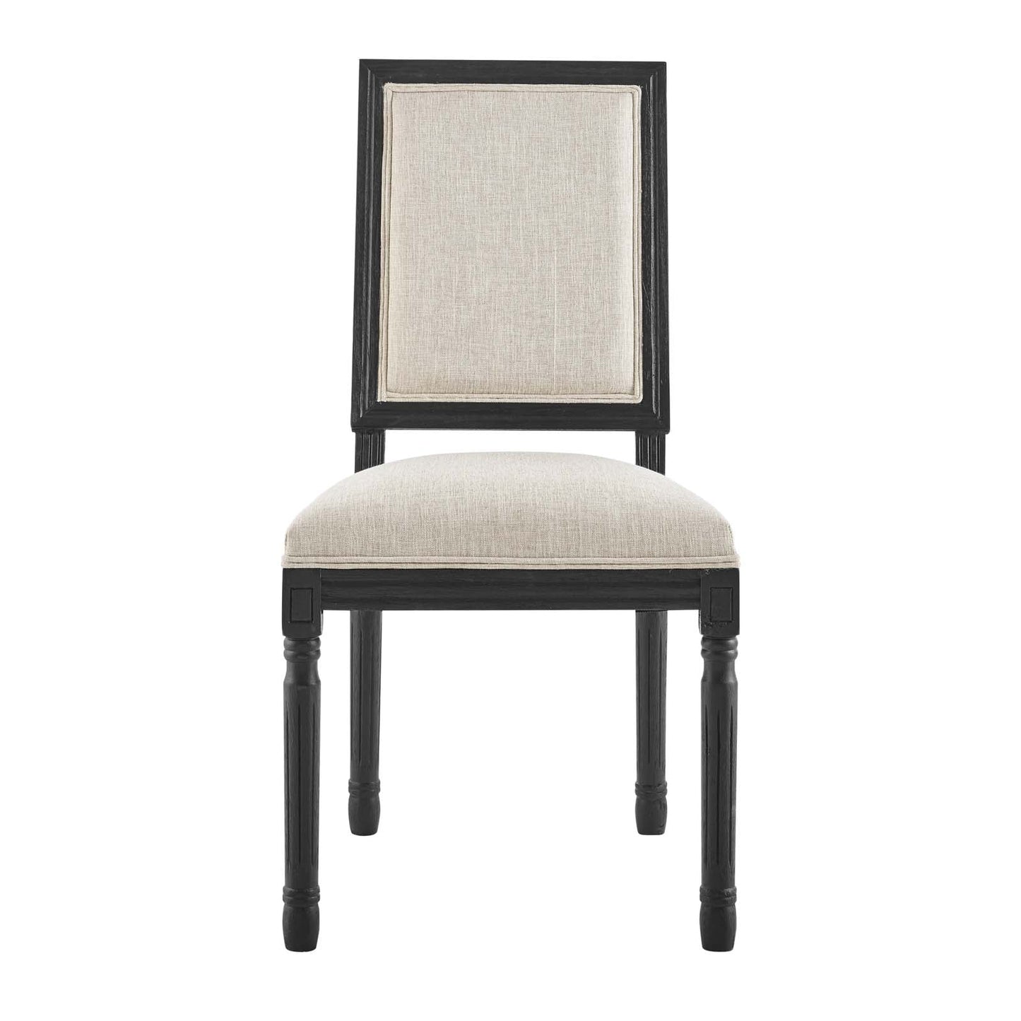 Modway Court French Vintage Upholstered Fabric Dining Side Chair | Dining Chairs