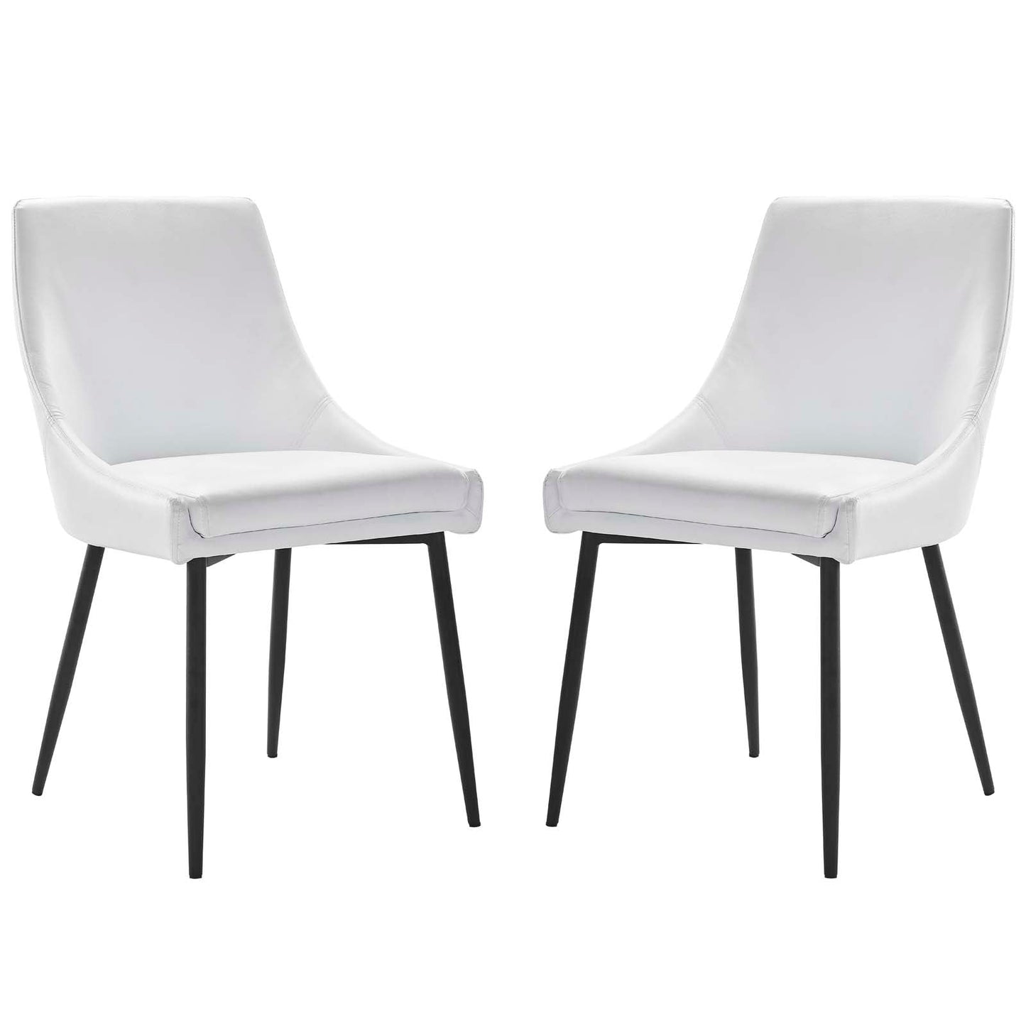 Modway Viscount Vegan Leather Dining Chairs - Set of 2 | Dining Chairs | Modishstore-3