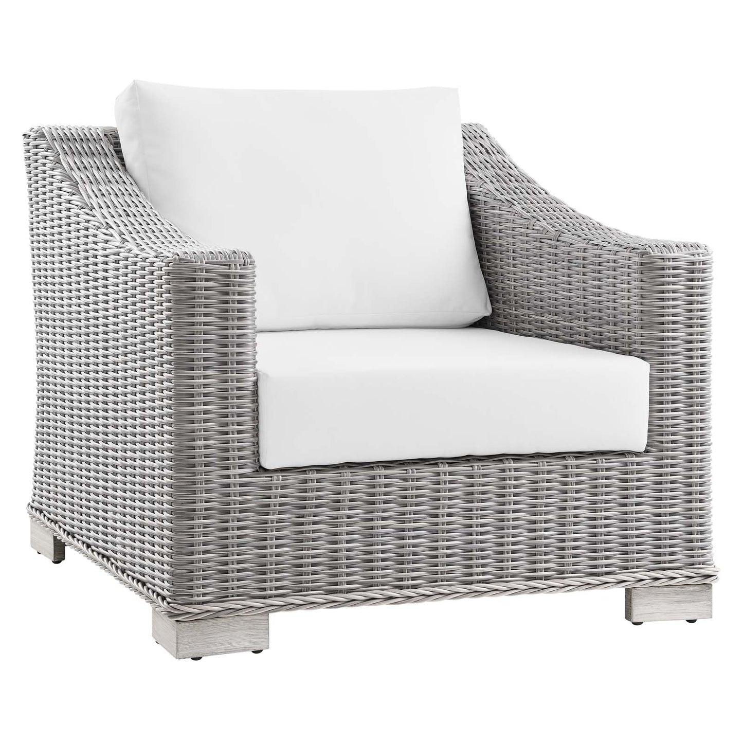 Modway Conway Outdoor Patio Wicker Rattan Armchair | Outdoor Sofas, Loveseats & Sectionals |