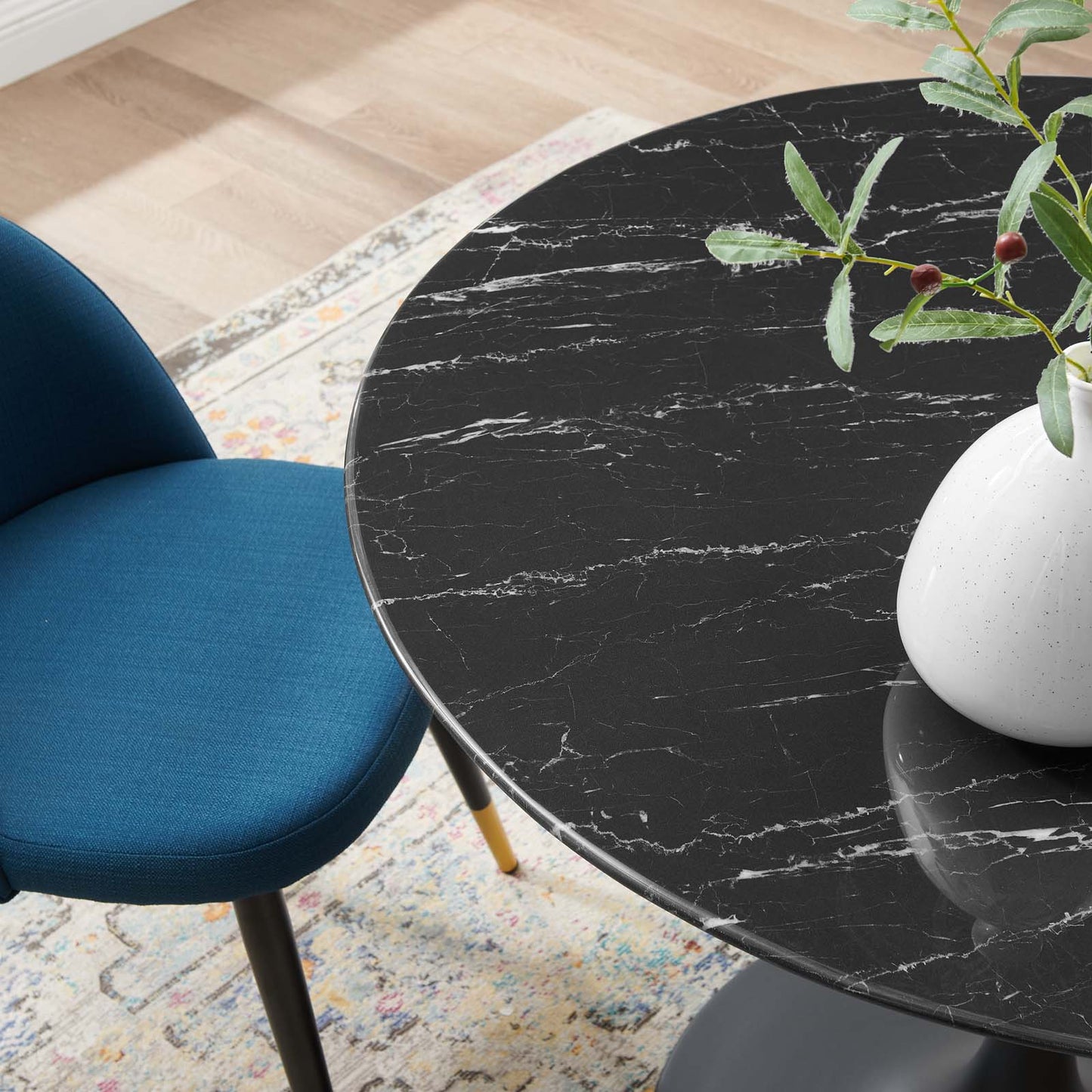 Lippa 40" Artificial Marble Dining Table By Modway | Dining Tables