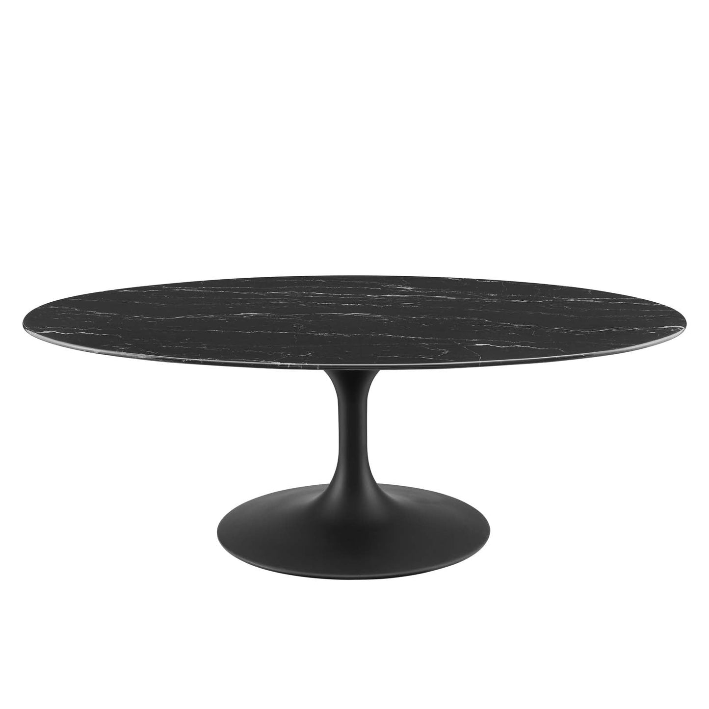 Lippa 48" Oval Artificial Marble Coffee Table By Modway |