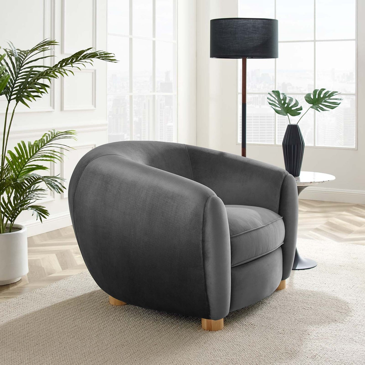Modway Abundant Performance Velvet Armchair | Armchairs
