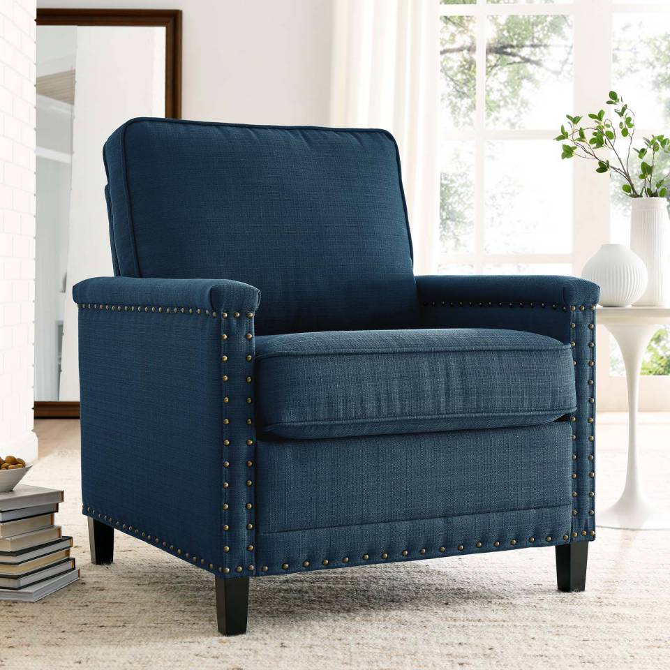 Modway Ashton Upholstered Fabric Armchair | Armchairs