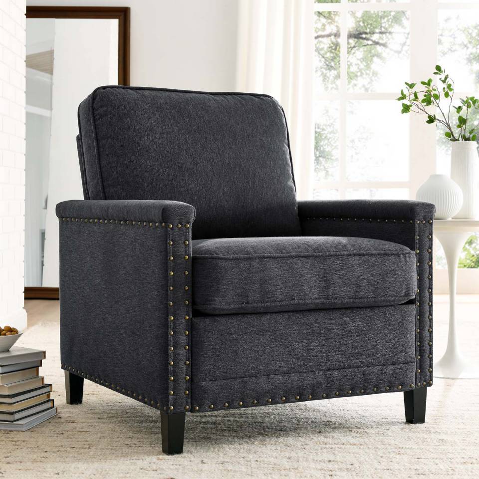 Modway Ashton Upholstered Fabric Armchair | Armchairs |