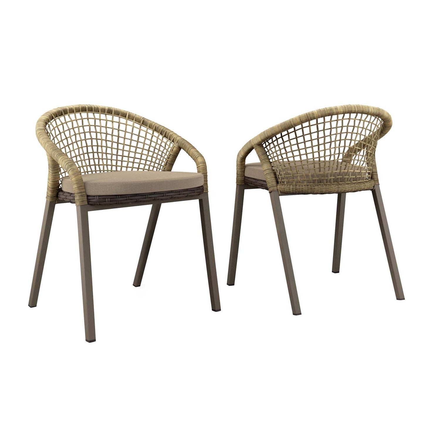 Meadow Outdoor Patio Dining Chairs Set of 2 By Modway - EEI-4995 | Outdoor Chairs
