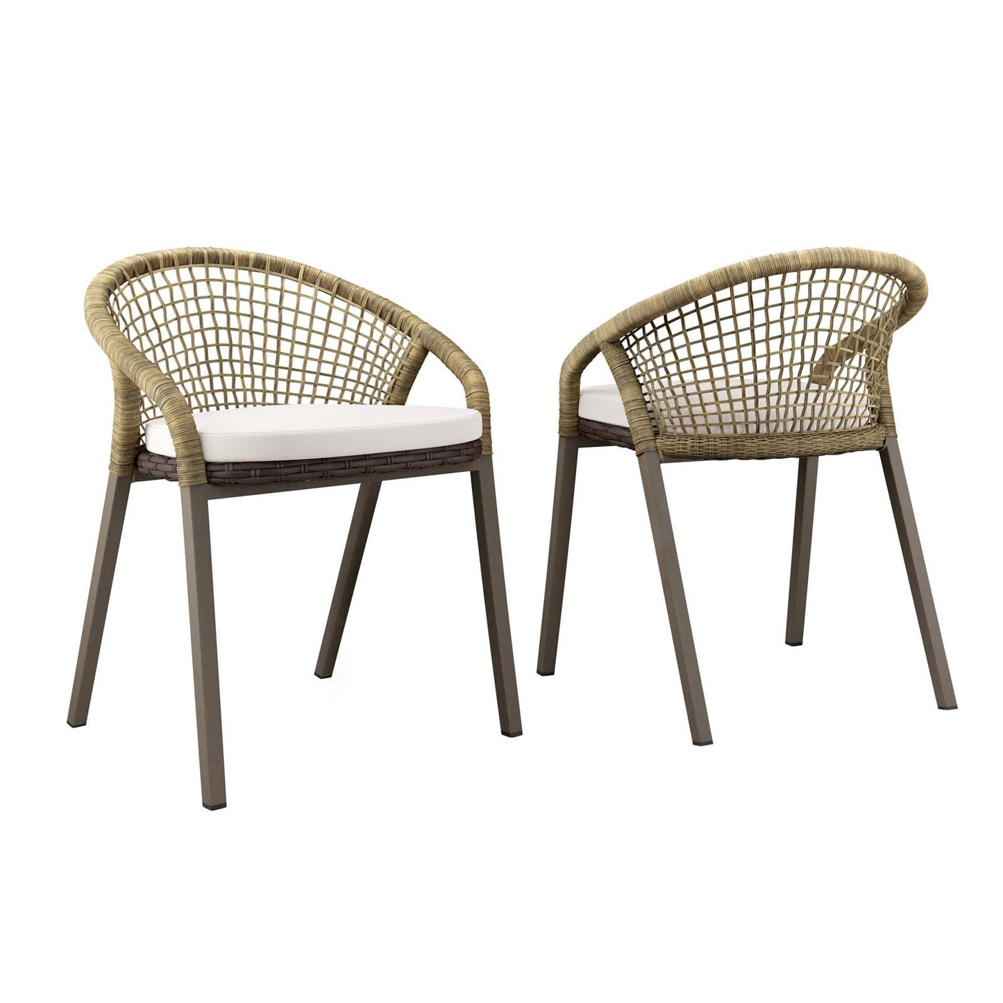 Meadow Outdoor Patio Dining Chairs Set of 2 By Modway - EEI-4995 | Outdoor Chairs - 2