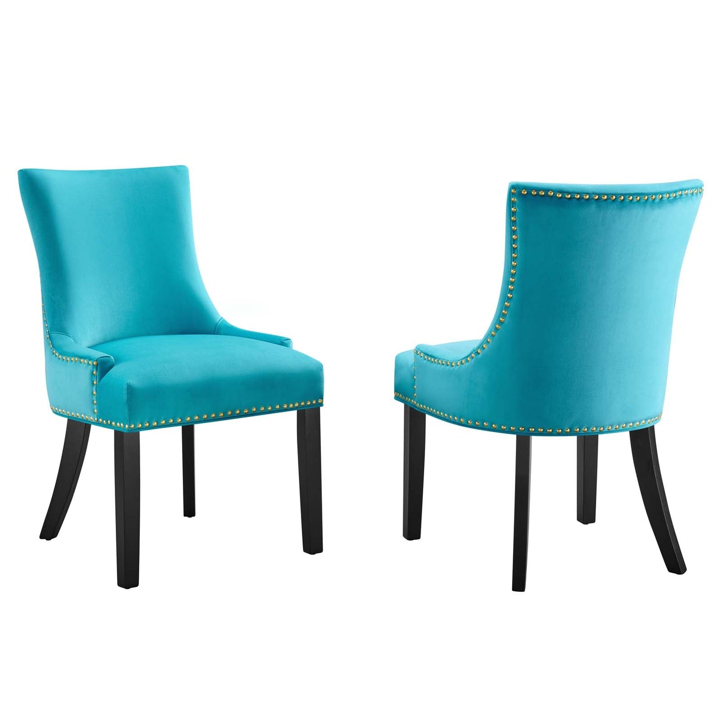 Marquis Performance Velvet Dining Chairs - Set of 2 By Modway | Dining Chairs |