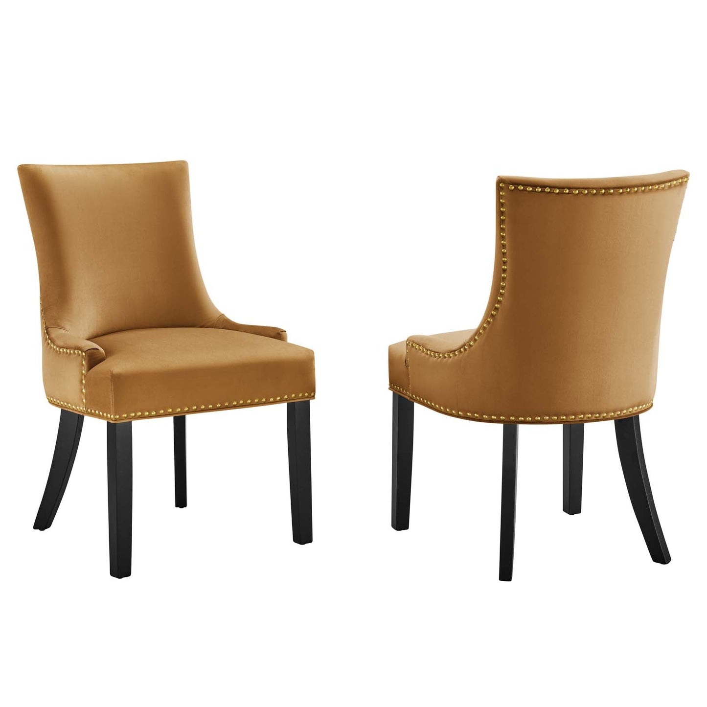Marquis Performance Velvet Dining Chairs - Set of 2 By Modway | Dining Chairs |