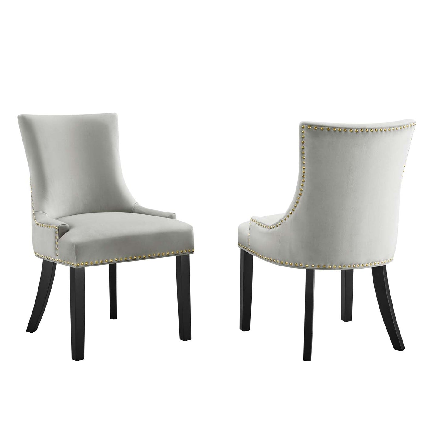 Marquis Performance Velvet Dining Chairs - Set of 2 By Modway | Dining Chairs |