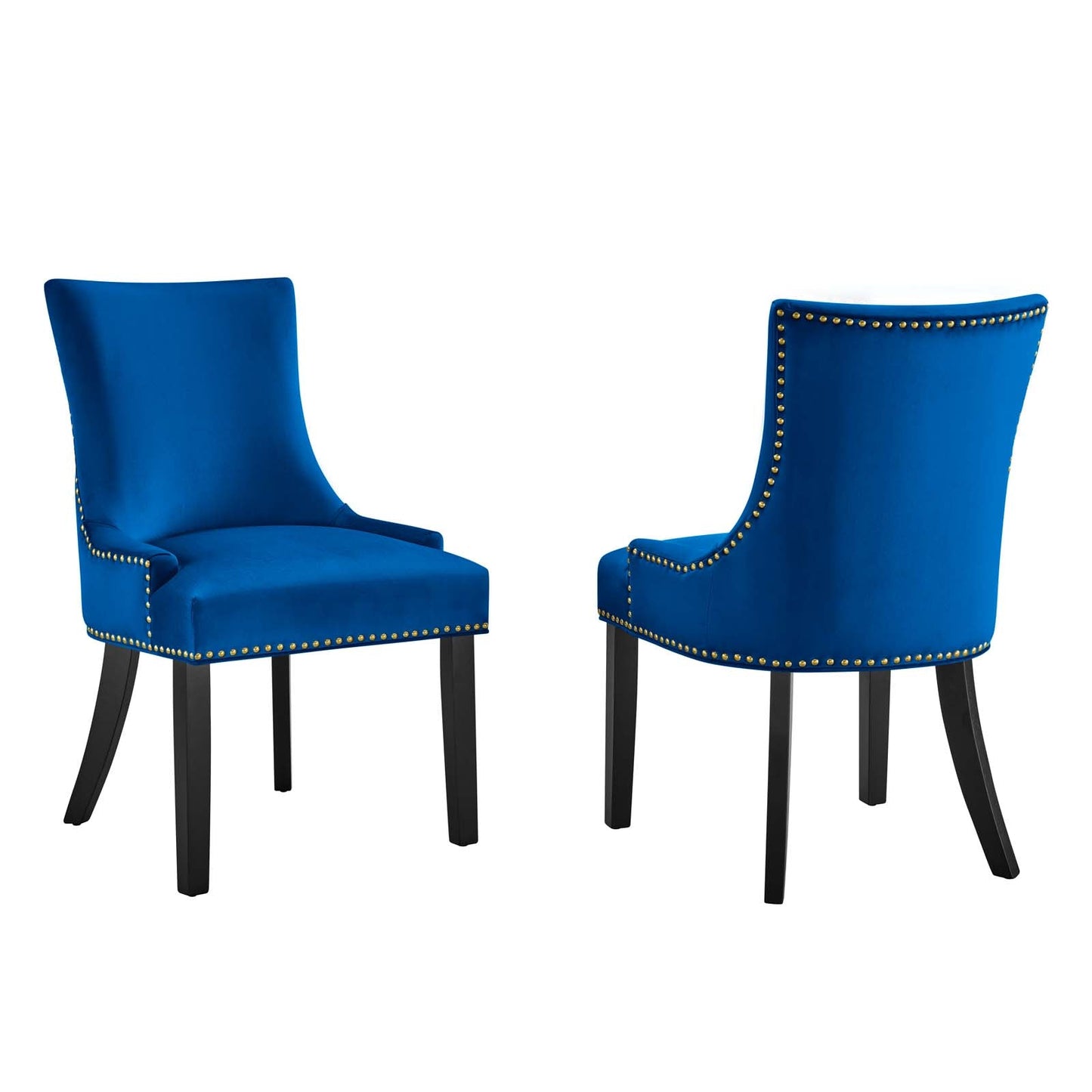 Marquis Performance Velvet Dining Chairs - Set of 2 By Modway | Dining Chairs |