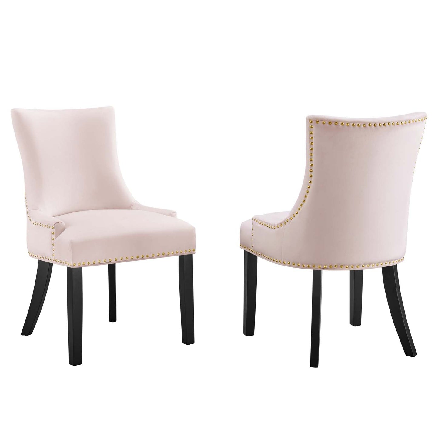 Marquis Performance Velvet Dining Chairs - Set of 2 By Modway | Dining Chairs |