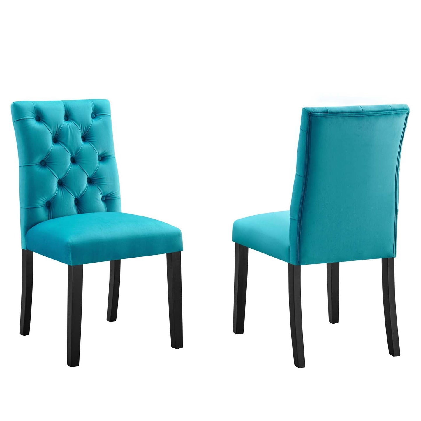 Duchess Performance Velvet Dining Chairs - Set of 2 By Modway | Dining Chairs |