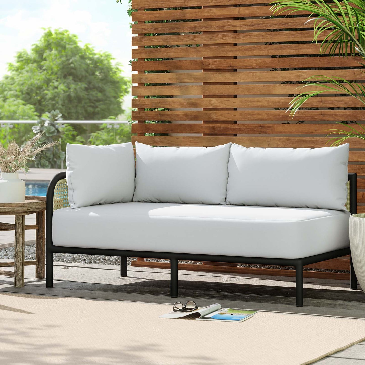 Hanalei Outdoor Patio Left-Arm Loveseat By Modway - EEI-5022 | Outdoor Sofas, Loveseats & Sectionals