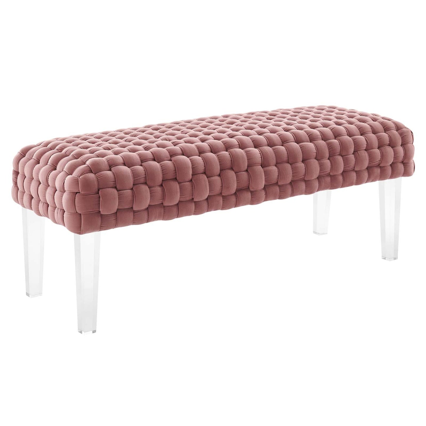 Prologue Woven Performance Velvet Ottoman By Modway | Ottomans | Modishstore