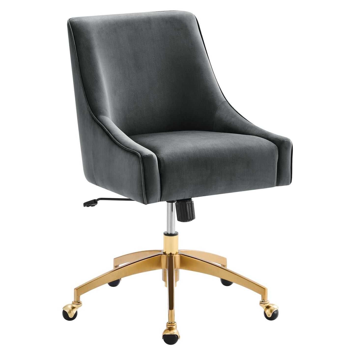 Discern Performance Velvet Office Chair By Modway - EEI-5079-GRN | Office Chairs | Modishstore - 2