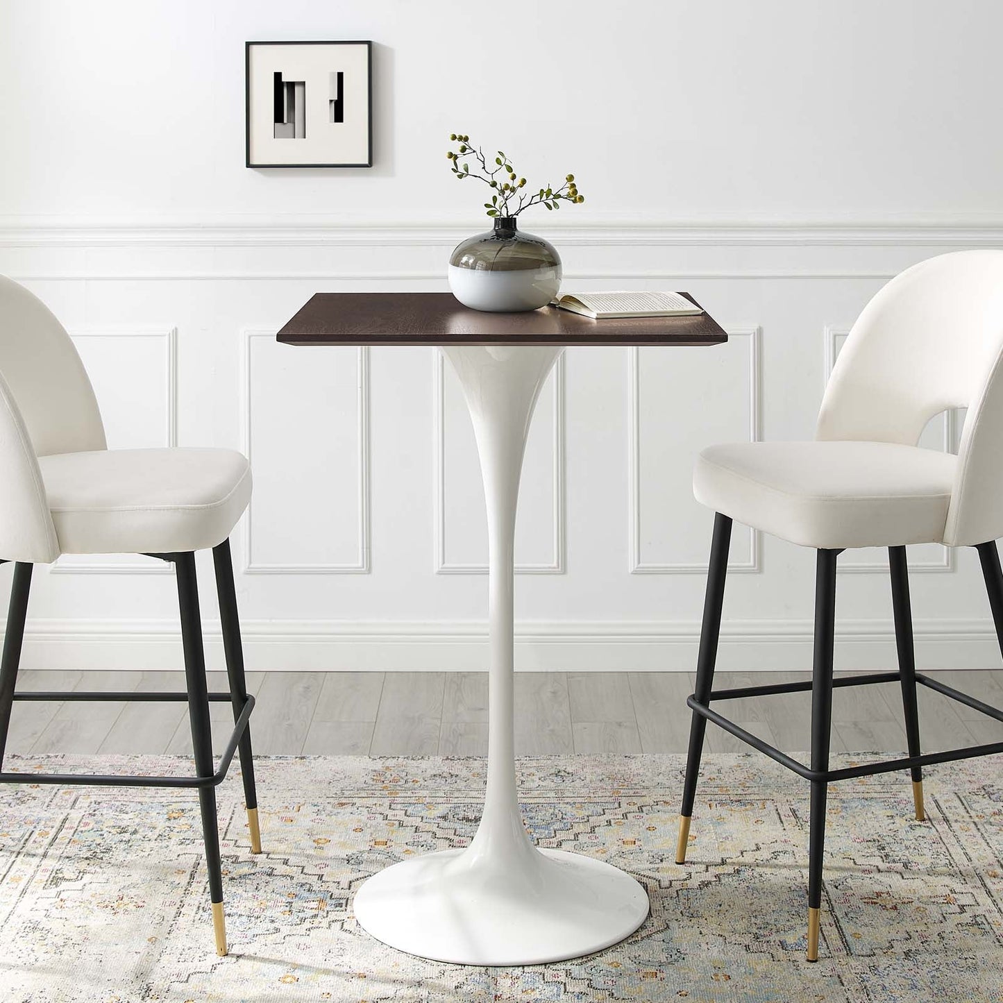 Modway Lippa 28" Square Bar Table | Bar Table | Modishstore