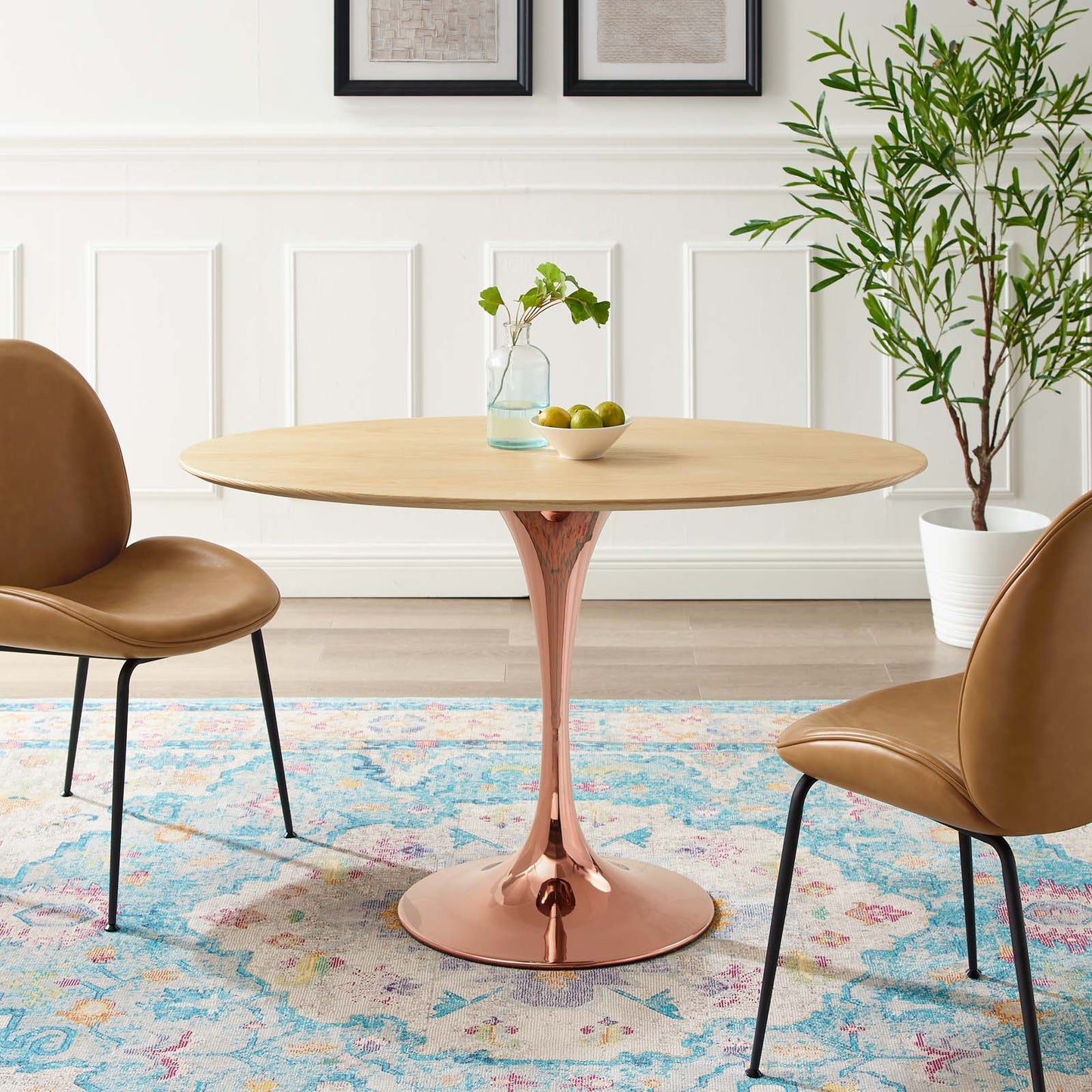 Lippa 47" Oval Wood Dining Table By Modway - EEI-5250 | Dining Tables
