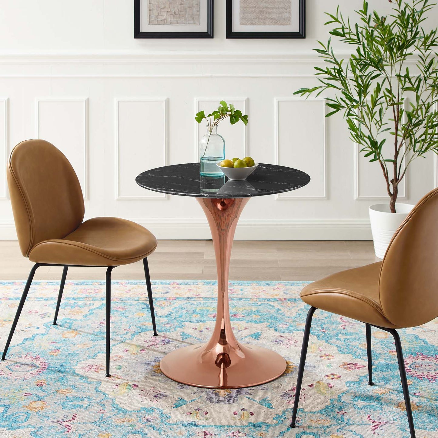 Lippa 28" Artificial Marble Dining Table By Modway - EEI-5257 | Dining Tables