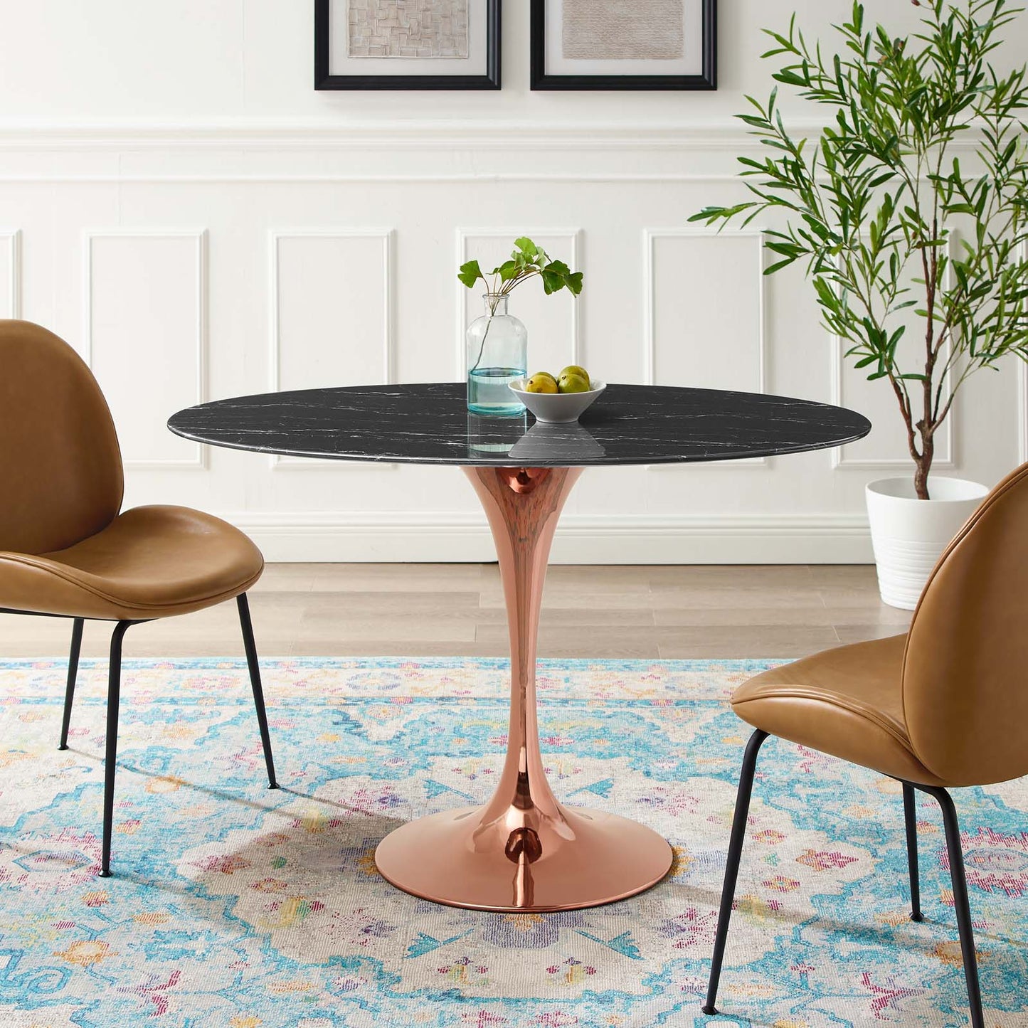 Lippa 48" Oval Artificial Marble Dining Table By Modway - EEI-5260 | Dining Tables