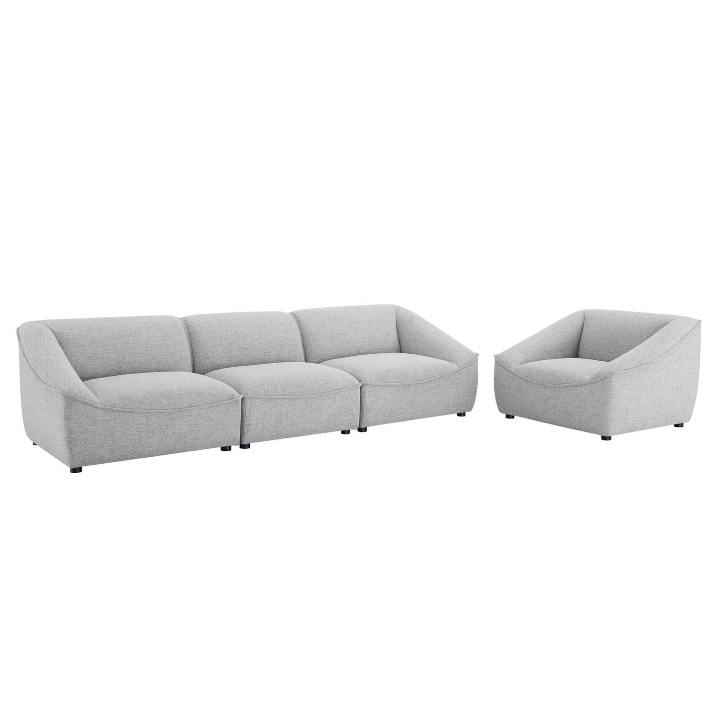 Modway Comprise 4-Piece Living Room Set | Sofas |